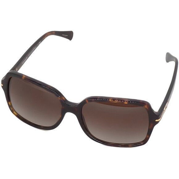 Coach HC8116 BLAIR 500113 56M Dark Tortoise/Brown Gradient Rectangle Sunglasses - Picture 4 of 5